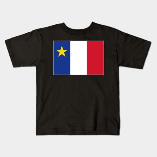 Flag of Acadia Kids T-Shirt